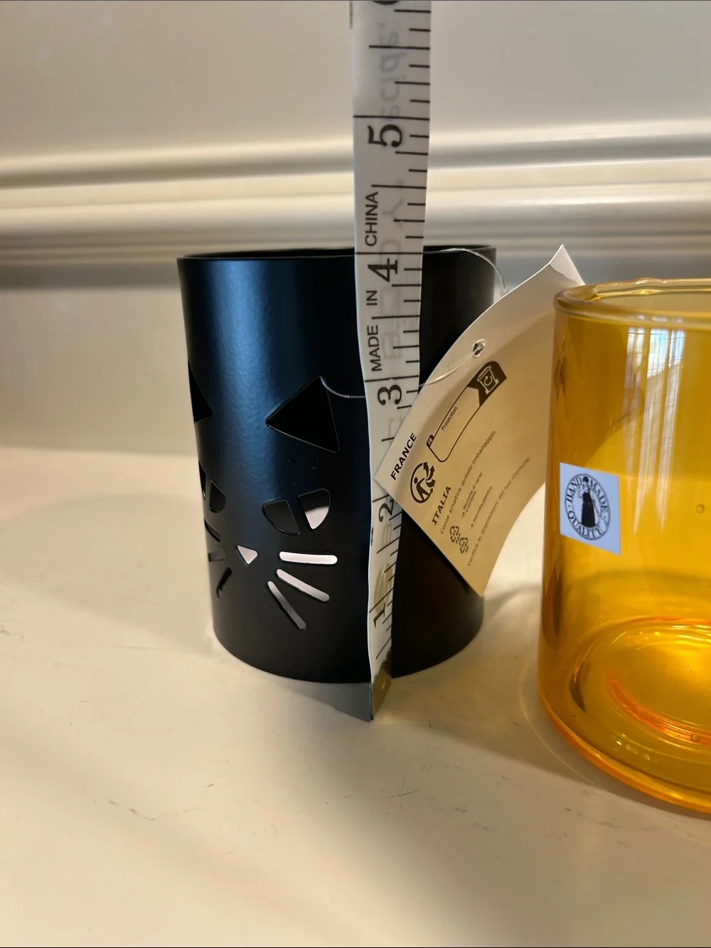 IKEA KUSTFYR lantern for tealight - Cat